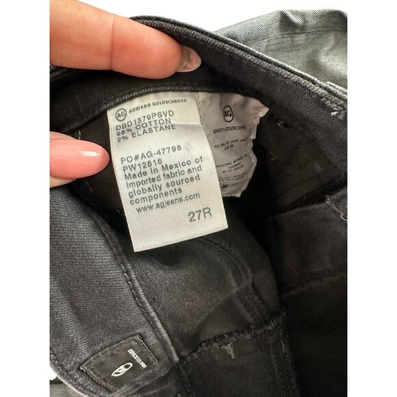 AG Adriano Goldschmied The Farrah High-Rise Coated Skinny Ankle Jeans Size 27 - Picture 2 of 12